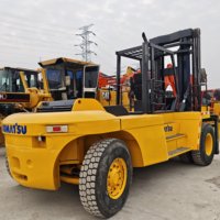 Chariot élévateur Komatsu FD250 d'occasion fabriqué au Japon, capacité de 25 tonnes, certifié CE, garantie 1 an, prix avantageux à Shanghai, Chine