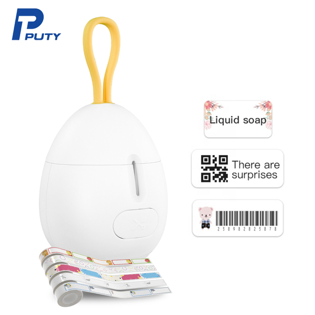 Mini Size Small Desktop bluetooth Wireless Bt Thermal Label Maker Printer for IOS Android PC