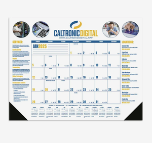 Calendriers de bureau multicolores personnalisés 2027, blanc et bleu, avec logo promotionnel, cadeau <span class=keywords><strong>en</strong></span> gros, articles de bureau professionnels de qualité supérieure - Product Image 2
