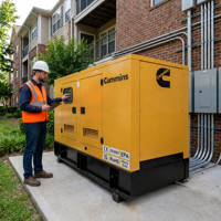 Générateur diesel Cummins 100 kVA 320 kVA 375 kVA 110/220 V/380 V pour usage domestique, petit groupe électrogène diesel silencieux, liste de prix de gros