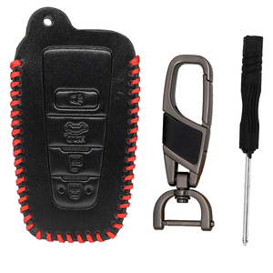 โตโยต้า ซีเอชอาร์ คัมรี่ โคโรลล่า RAV4 ไฮแลนเดอร์ พริอุส แลนด์ ครุยเซอร์ ปราโดหนัง PU รีโมทพวงกุญแจแหวนเคสฝาครอบป้องกัน - Product Image 4