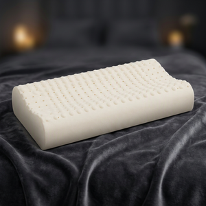 Almohada Ergonómica para el Cuello con Relleno de Látex Natural, Ecológica, Refrigerante, Rectangular, Transpirable, de Color Sólido y Diseño Minimalista para Cama - Product Image 5