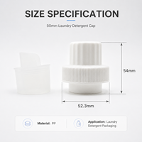 Capuchon professionnel de 50 mm pour lessive avec bec verseur doseur, couvercle de tasse graduée pour une distribution de liquide sans déversement, vente en gros