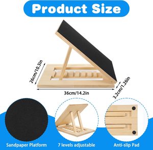 Oferta Especial: Rampa de Juguete para Perros de Madera Plegable y Ajustable en Altura, Raspador de Uñas y Tabla para Afilar Garras - Product Image 2