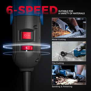 Mini meuleuse d'angle électrique à long cou pour graver et meuler la micro meuleuse d'angle en bois - Product Image 4