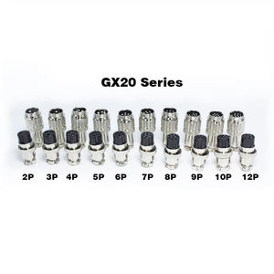 מחבר תעופה עגול M16 M12-5 GX-16 ללוח, זכר ונקבה, למערכת חשמל סולארית, IP67 מצופה זהב - Product Image 5