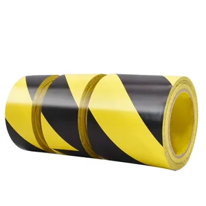 地板标记自粘胶带PVC高品质地板标记警告PVC安全标牌危险警告道路标记胶带黄色