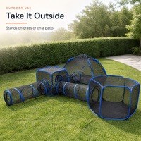 Tente tunnel pliable pour animaux de compagnie, résistante aux griffures, en maille, toutes saisons, polyvalente et librement combinable, fabriquée à Wuyi, vente en gros