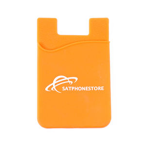 Portefeuille universel en silicone adhésif bon marché, porte-cartes en caoutchouc personnalisé, autocollant de poche pour téléphone portable, étui d'argent pour téléphone portable - Product Image 1