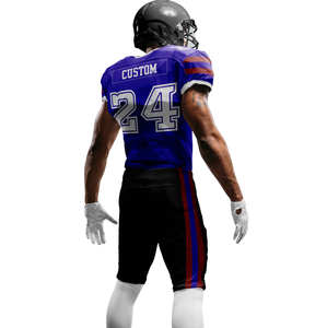 Takviyeli aplike amerikan futbolu formaları özel amerikan futbol topu üniforma çizgili gençlik amerikan futbolu giyim - Product Image 4