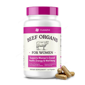 Capsules d'organes de bœuf OEM/ODM pour femmes |   Équilibre Hormonal Foie Cœur Reins Marque Privée - Product Image 1