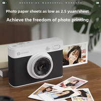 Imprimante photo couleur miniature personnalisée Printcamera D1 Pro, appareil photo rétro sans fil avec impression photo CCD et mise au point automatique