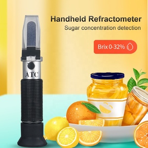 Cầm tay đường Tester Meter 0-32% Brix công cụ đo lường ATC saccharimeter khúc xạ cho nước ép trái cây chất lỏng - Product Image 3