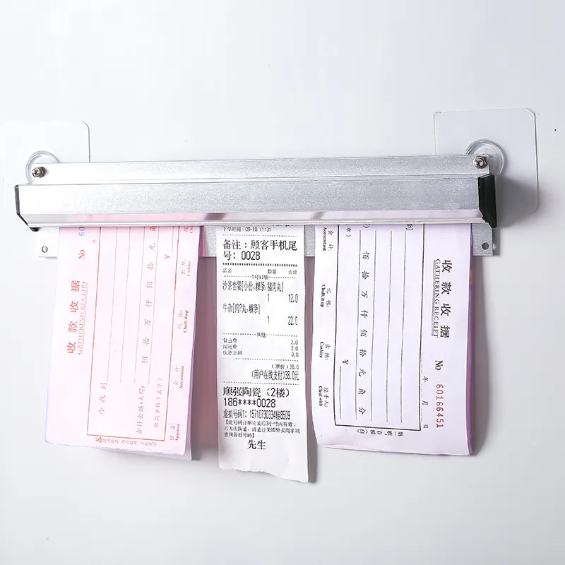 Hochwertiges Aluminium-Küchenschieber-Check-Rack Bill Folder Slide Check Rack mit Kugellagern für das Hotel Restaurant
