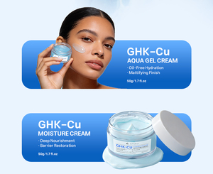 ชุดผลิตภัณฑ์ดูแลผิวหน้าและบำรุงเส้นผม OEM แบบกำหนดเองด้วยสารสกัดจากทองแดง GHK-Cu สำหรับลดเลือนริ้วรอย ซ่อมแซมผิว เซรั่ม ครีม โทนเนอร์ มิสต์ ผลิตโดยผู้ผลิตผลิตภัณฑ์ดูแลหนังศีรษะ - Product Image 2