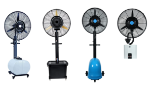 Bán Buôn <span class=keywords><strong>220V</strong></span> Ngoài Trời Nhà Hàng Xách Tay 43L 26-30Inch Nước Sương Mù Phun <span class=keywords><strong>Fan</strong></span> Hâm Mộ Mùa Hè Làm Mát Không Khí Sương Mù <span class=keywords><strong>Fan</strong></span> PL - Product Image 4