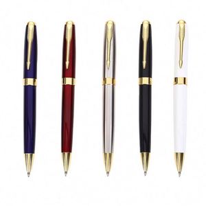 Custom PS-20250902-13 Business Classic Metal Ballpoint <b>Pen</b> with <b>Multi</b>-<b>Colored</b> Ink in Black Gold White for Business Corporate Use - Product Image 3