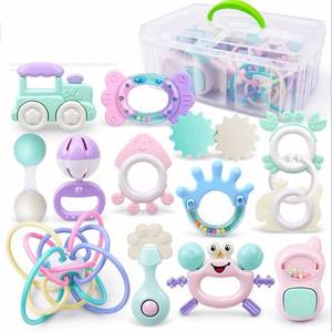 <span class=keywords><strong>Mordedor</strong></span> para Bebé, Sonajero Suave de Animales Adorables, Sonajero de Mano para Bebés de 0 a 4 Años - Product Image 1