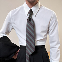 Haut de gamme Vintage affaires chemise formelle Style italien printemps Gentleman col Empire chemise ajustée avec sténopé tenue décontractée