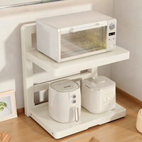 Étagère de rangement multifonctionnelle en acier au carbone pour micro-ondes, cuiseur à riz, four, organisateur de cuisine, étagère de comptoir