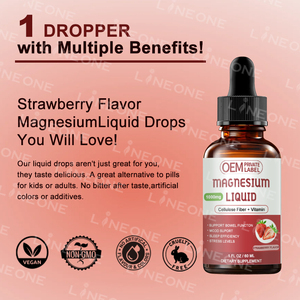 Magnezyum glisinat sıvı, yüksek emilim magnezyum sıvı damla Bromelain, B6 vitamini, C, D, çinko, magnezyum takviyesi - Product Image 6