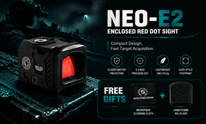 กล้องเล็งขนาดเล็กแบบยุทธวิธี NEO-E2 P2 สไตล์จุดแดงแบบปิด ตัวเรือนอะลูมิเนียมขนาดกะทัดรัด กันน้ำระดับ IPX7 - SPECPRECISION NEO-E2 High Po - Product Image 3