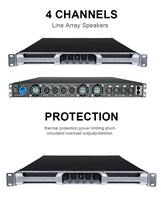 PFA12KLedÉquipements audio professionnels AC 85V-260V 4 canaux PFC classe D puissance 2Ω LED 3000W amplificateur