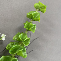 Bouquet de fleurs artificielles blanc et vert naturel LO-1217, arrangement floral artificiel style Wabi-Sabi pour la décoration de bureau