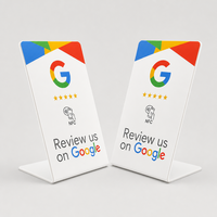 Support de table personnalisé en acrylique étanche pour avis NFC, avec lecteur de cartes RFID, stockage 144 octets et étiquette anti-écoute pour Google