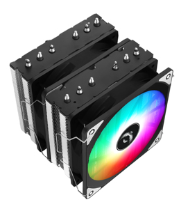 QiuzAim 120mm 6 Heatpipe 5V3Pin ARGB 4pin PWM Fan Dual Tower Air 1700/1851 <strong>CPU</strong> Cooler for AM5/AM4 PC Motherboard 2011 Heatsink - Product Image 1