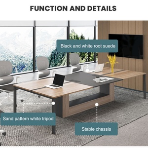 Bureau de direction de haute qualité pour fournisseur de projets, design moderne, grand poste de travail pour l'aménagement intérieur des bureaux d'entreprise - Product Image 2