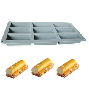 9-Cavity Silicone Oval Cake Mold Mousse Chocolate Mold For Baking Desserts - Product Image 3
