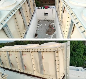 Réservoirs d'eau carrés modulaires durables et étanches en PRV et PRF pour une conservation durable de l'eau - Product Image 3