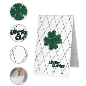 Porte-cartes de score de golf en cuir PU gaufré, couverture de livre de scores durable imprimée pour cadeaux promotionnels d'entreprise - Product Image 4