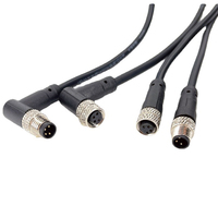 Connecteur étanche fileté mâle en cuivre M8 DIN pour montage sur panneau PCB, 3 ou 4 broches, blindé, 50A