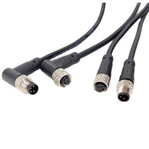 M8 PCB bảng điều khiển gắn kết kim loại nam 3 Pin 4pin lá chắn ren kết nối không thấm nước M8 kết nối với 50A - Product Image 2