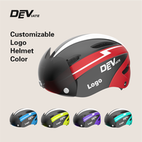 Casque de vélo urbain DEVIATE WX-032 personnalisé avec pare-brise et feu arrière, matériau EPS+PC, OEM disponible, 6 aérations, 305g, couleur personnalisée