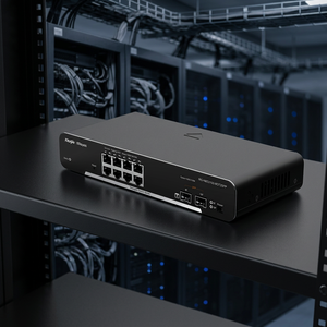 Commutateur Ethernet géré L2 L3 8 ports SFP Reyee RG-NBS3100-8GT2SFP, montage en rack, pour les réseaux d'entreprise, de vidéosurveillance et de campus - Product Image 1