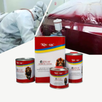 Peinture automobile liquide acrylique 2K rouge violet foncé B16, haute brillance, résistance aux UV, peinture de finition en spray pour voiture