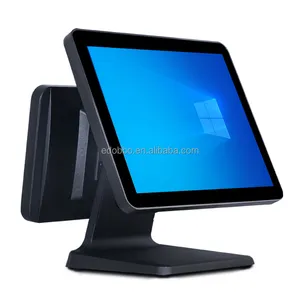 Màn hình kép thiết bị đầu cuối POS 15.6/15inch LCD gốc pcap màn hình cảm ứng Windows hệ thống POS cho nhà hàng