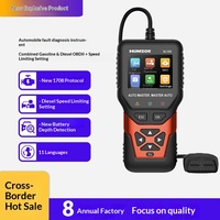 HUMZOR Herramienta de Diagnóstico Universal Combinada para Vehículos Diésel y Gasolina OBD2 + para Diagnóstico Completo del Sistema del Motor de Vehículos Diésel, Bilingüe
