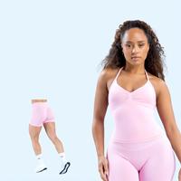 DYFE Impact Longline Strappy Top Ice + Shorts |   Ensemble d'entraînement 2pz