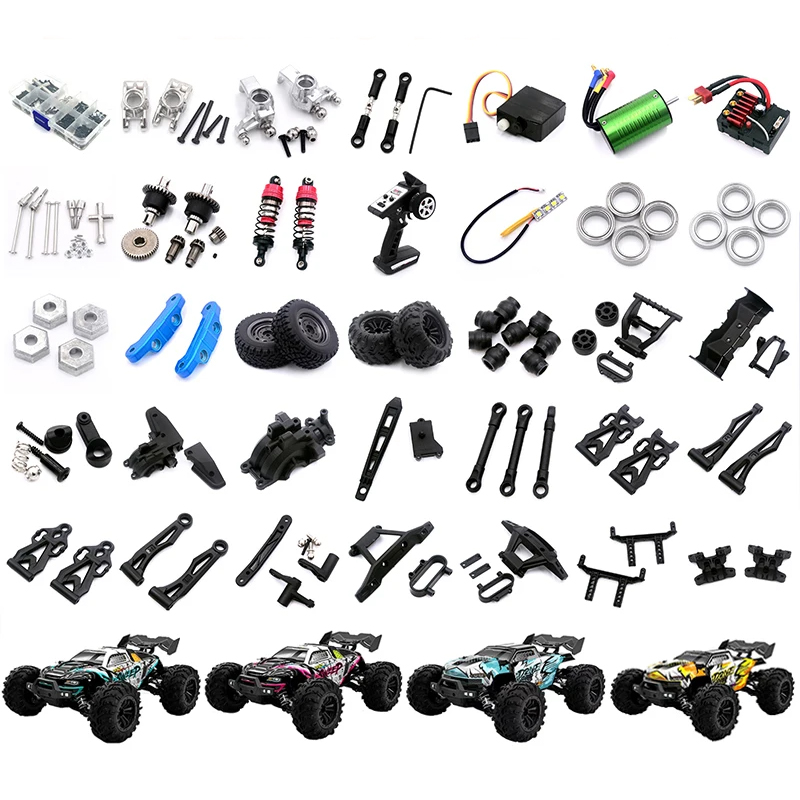 Автомобильные детали SCY 16101-16106 PRO RC, поворотный вал, подшипник, тяга, рулевая чашка, качающийся рычаг, моторные шины, винты для аккумулятора, DIY