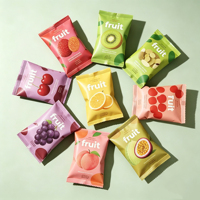 Sachet d'emballage personnalisé avec logo pour barres énergétiques et protéinées de qualité alimentaire, pochette à fermeture arrière pour biscuits, fruits secs, snacks - Fabrication OEM