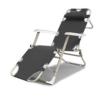 Chaise de salon en métal réglable de haute qualité, chaise confortable à gravité zéro pour l'intérieur et l'extérieur, pour la chambre à coucher, le parc, le jardin, la pêche