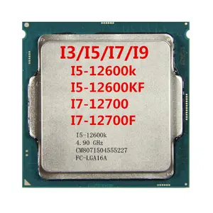 I-n-t-el i5-12600K 프로세서 CPU 원래 코어 4.90 GHz /20 125w 데스크탑 컴퓨터 i5 9400 9400f i5 9500 9500f i5 9600 9600k