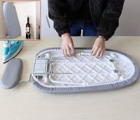 Mini planche à repasser électrique pliante domestique coton et maille matériel petite étagère de repassage de bureau pour coussin à vêtements