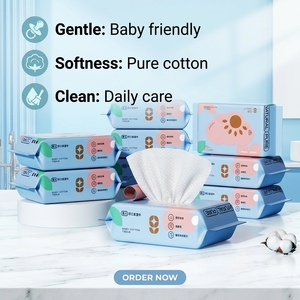 <span class=keywords><strong>Lingettes</strong></span> humides pour bébé, écologiques, non tissées, 20 pièces, 14x19cm, étiquette privée personnalisée en usine - Product Image 1