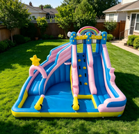 Châteaux gonflables de vente directe d'usine pour garçons et filles, idéaux pour les fêtes en extérieur avec toboggan et piscine à pataugeoire pour l'été