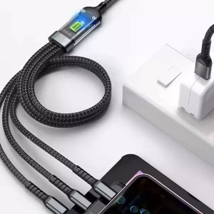 สายชาร์จ USB อเนกประสงค์ 3 in 1 100W เรืองแสงในที่มืด สำหรับโทรศัพท์มือถือทุกชนิด / สายชาร์จ Android Type-C ขายดี - Product Image 3